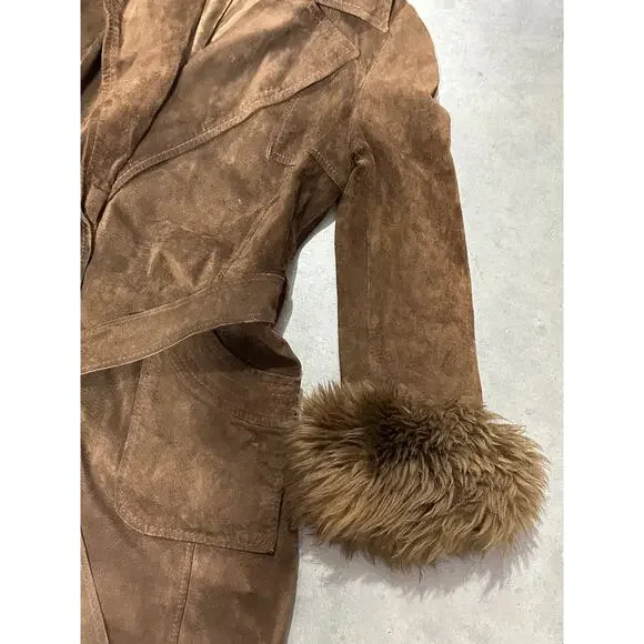 Adrien 'n Emilie Penny Lane style Leather Coat Size 9/10 ~ 260324-WH 1036 - Picture 4 of 8